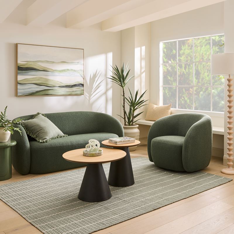 Kiel Sage Boucle 2.5 Seater Sofa