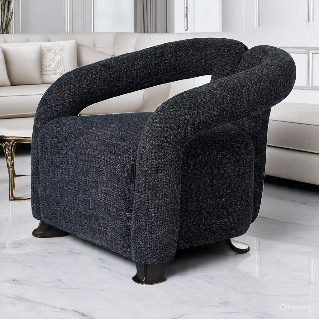 Barta Armchair - Moss Navy